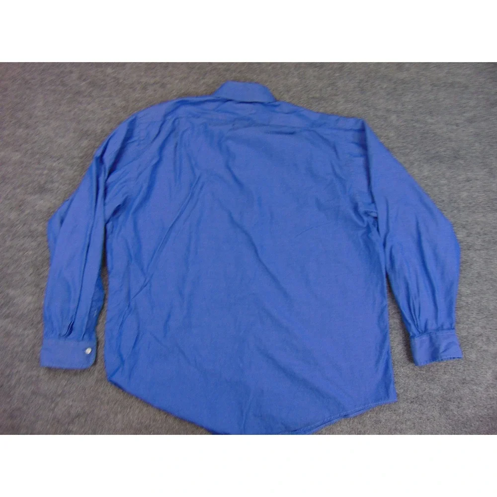 Brooks Brothers Dress Shirt Mens 17x34 Blue‎ Cotton Button Down